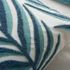 Kussen dunxdeco retro katoen borduurwerk decoratieve kast landstijl blad groen blauw coussin bank stoel deco