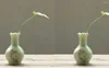 Vasen Handgezogene Celadon Vase Keramik Kreatives Porzellanblumenzeremonie Mini Ornament Hydroponic Small Ware Home Decor
