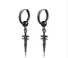 Stud Retro Black Cool Sword oorbellen Piercings voor vrouwen Men Persoonlijkheid Non Piercing Fake Punk Jewelry14157197