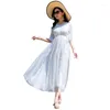 Vestidos de festa Mulberry Real For Women 2024 Vestido branco Slim Long White Feminino Bohemia Holiday Tourism Vestidos Beach
