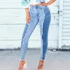 Women's Jeans Stretchy Skinny Tassel Women Pencil Pants Capri Ladies Denim Trousers Push Up Jeggins 4XL Xxxxl 3xl Patchwork