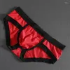 Sous-pants Volifting Men Sexy Briefes Bikini Penis Big Pouch Pappen Low Rise Bulge Underwear Lingerie Lingerie élastique Elastic