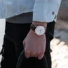 Muñecos para pulseras Carnaval Suiza Reloj Mechanical Men Relojes de cuero impermeable Reloj Hombre Erkek Kol Saati Relogio