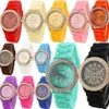 2017 Fashion Kids Shadow Женева часы Crystal Diamond Silicone Студенты спортивные часы Quartz Mens Casual Watch Luxury Women9952915