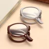 Óculos de sol portáteis copos de leitura dobrável com casos homens mulheres leves de moda presbiopia PC PC Eyewear 1.0x - 4.0x