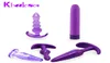 Khalesex 5 PCSSet Анальный вибратор Силиконовый секс -игрушки для взрослых для женщин для женщин для паров для паров крючок крючок мастурбатор S10184992002