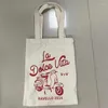 Sacs à provisions Canvas personnalisés promotionnels imprimés avec 100pcs / lot réutilisable coton coton personnalisé en gros