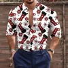 Chemises habillées pour hommes 2024 Christmas Designer Coded Shirt Top Bouton à manches longues Casual Outdoor Plaid Elk Snowman