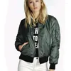 Jackets femininos Spring Autumn 4XL Jacket Women Women Zipper Baseball Uniforme Bombeiro Manga Longa Casaco de cintura larga Outwear