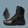 Chaussures de sécurité en acier Boots armée en cuir de haute qualité Mentes anti-perforation Boots de sécurité Bottes de combat Bottes tactiques d'infanterie 240429
