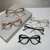 Lunettes de soleil Frames Kammpt Eyeglasse ovale surdimensionnée Cadre Couleur de mode Couleur Couleur sans ordonnance Élégant Design de marque élégante