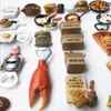 Creative 3D Delicious Food Opener Refinete imanes de refrigerador Decorative Refrigerator Magnetic Rintigerator 240420