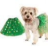 Robe de princesse pour chien Princesse Sparkly Polka Sequin décor Pipy Puppy Mesh Costumes de vacances d'été