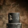 Вечеринки персонализированные свадебные торт Topper Custom Srind Groom имена мистер и миссис Топперс Фамилия годовщина украшения