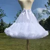 Skirts 55cm Puffy Tulle Petticoat White Black Organza Underskirt Lolita Faldas Tutu Skirt Crinoline Wedding Ballet Dance Pettiskirts