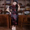 Shanghai Story Long Chinese cheongsam jurk bloemenprint vrouw039S qipao jurken traditionele Chinese jurk korte mouw orienta872905333