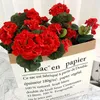 Fleurs décoratives en plastique artificiel en plastique fausse plante maison intérieure / jardin extérieur décoration