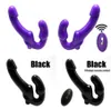 NXY Dildos Strapless Strapon Dildo Vibrator för par Strapon för Lesiban Wireless Remote Control Doubleheads vuxna sexleksaker 02770087