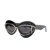 luxury designer sunglasses LW40119I sun glasses Acetate Butterfly Large Frame Lens brand BrandProtective Mask yellow Driving mirror eyeglasses lunette K5Q4