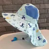 Caps chapeaux 1pc Baby Sun Sun Sun Sun Catch Bucket With Whistle for Girls Boys Outdoor Ear Ear Cover Anti UV Bage Caps Toddle Panama Hat