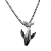 Whale Falling Necklace for Women with Cold and Individualized Style Pendant Trendy Men Advanced Sense Small Versatile Simple Neck Chain Earth Cool