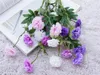 Couronnes de fleurs décoratives 7pcs Fake Carnation 5 Headspiece 2165quot Longueur Simulation Dianthus Deltoides pour le mariage Home9105086