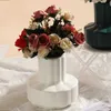 Jardinières pots nordique vase de fleurs blanc arrangements de florais en plastique blanc vase fleur pot maison décoration décoration ornement vase de mariage