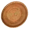 Geschirrsets Rattan Spitze Fruchtplatte Home Decor Paper Seilkörbe gewebte Aufbewahrungsorganisator Desktop Organisieren Küche Delikate Machen Sie Tee