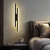 Wandlampe moderne LED schwarz Gold dimmbare dekorative Scheinwerfer für Schlafzimmer Wohnzimmer Nacht Hintergrundbeleuchtung 16W AC85-265V