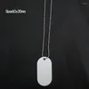 Dog Tag Subimation all'ingrosso Gioielli militari a sospensione a doppio lati a doppio la parte di sublimazione in alluminio bianco per gli uomini