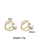 Boucles d'oreilles Backs Real 925 argent sterling pour femmes Perle 18K Gold Earps sans trous peut être porté de bijoux fins