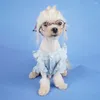 Hondenkleding huisdierjurk stijlvol ademende kleine puppy kat zonsovergangen outfit comfortabel