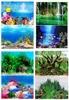30x60cm Decoração de aquário de dupla face tanque de peixes Poster Acessórios de aquário3098282