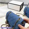 LOULS VUTT Women Bag Classic Tote Mini Flap Bags Quilted Fashion Denim Bags Gold Matelasse Crush Blue Ball Adjustable Shoulder Strap Pu Lmba