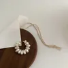 French Pearl Ear Bone Clip Women Fake Piercing Cuff Retro Elegant Irregular Natural Clips On Earrings Jewelry Gift 240418