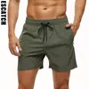 Brands d'escatch Mens Stretch Swim Trunks Shorts de plage sèches rapides avec poches à fermeture éclair et doublure en maille 240415