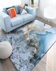 Abstract Blue Gold Acqua Tavolino tavolpe tappeto per soggiorno antismissivo tappeto per la casa camera da letto tappetino portiere Nordic205272757626