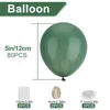 Party Decoratie 85 % Set 5 inch groene latex verjaardag ballonnen 32,8ft gouden aluminium folie streamers ballon hangende wervelingen