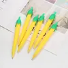 0.5/0.7mm Soft Gel Pen Carrot Cactus Corn Mechanical Pencil Cartoon Cute Creative Grip Comfortable Press Stationery