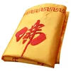 Tavolo decorazioni in tessuto Tempone intrecciato tamponatura panna Scritture zen che avvolge lo stile di rilegatura in broccato