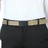 Belts Man Nylon Canvas Webbing Belt Belt Men's Tyg Fashion Casual Automatisk Buckle Designer för jeans som arbetar med manlig band ZX011