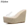 Eilyken Summer Fashion PVC Jelly Centures plate-forme pour femmes Sandales Sandales Casual Shoes Taille 34-40 240423