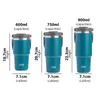 600750900 ml Café thermos Thermos Bouteille Double-couche ISOLAGE DU CHOD ET CHIS DE VOYAGE LA MISTON VISE FLASK EAU DE VOITURE 240422