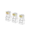 1/5/10/20/30pcs Durchlaufen RJ45-Steckerkristall-End-Gold-plattiert 8P8C CRIMP UTP Standard Ethernet-Netzwerkmodularstecker