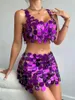 Vestidos de trabalho boatclubs ladies que deslocam moda de oposição de saia de espinha de tamanho 2024 colete púrpura de lantejoulas de saia curta skinny