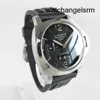 Designer Wrist Watch Panerai Mens Luminor Series Automatic Machinery PAM00233 Calendar Dual Time Zone 44mm Swiss Luxury Watch