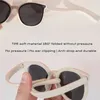 3-12 Jahre Kinder polarisierte Sonnenbrille Jungen coole Mädchen weiche tpe Rahmen Katzenaugendesign Mode Sonne UV400 Schutz Oval Brille 240417