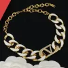 Klassieke high-end niche populaire vrouwelijke designer brief hanger ketting ketting modieuze sieraden feest Valentijnsdag jubileum sieraden