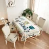 Tana -de -mesa Chegada toalha de mesa Sala de estar Simples Casada retangular à prova d'água 7clnpd01