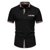 Men's Casual Shirts Leisure Short Sleeved Office And Home Multi-purpose T-shirt Plaid Collar Button Up Shirt